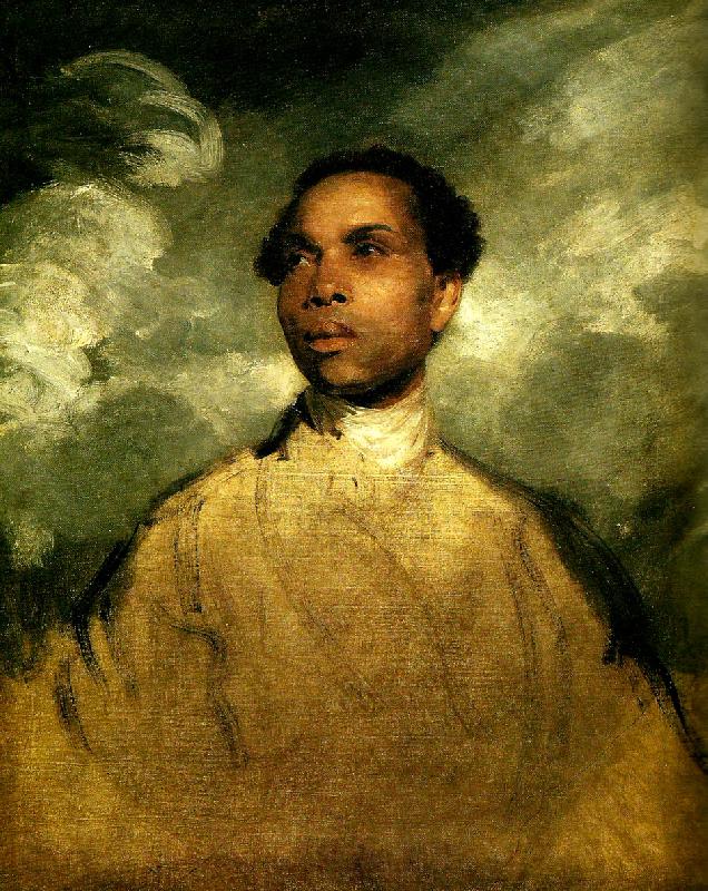 Sir Joshua Reynolds a young black Norge oil painting art
